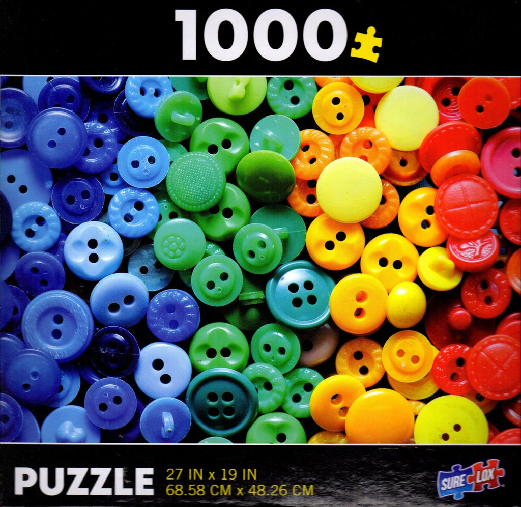Colorful Buttons 1000 Piece Puzzle By Bignazik, 880960313460, Sure